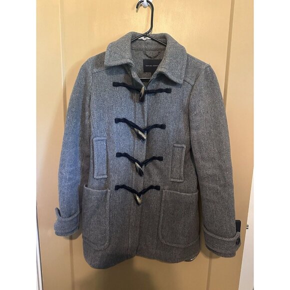 Banana Republic Jackets & Blazers - Banana Republic Coat Women's XS Gray Zipper & Toggle Closure Wool Blend